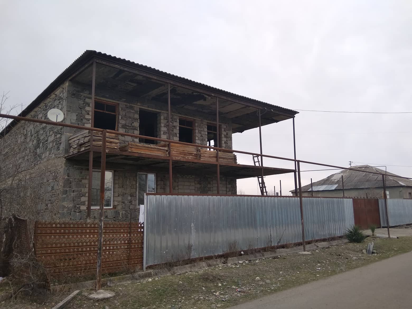 Nadibaidze family’s new house in Tamarisi. It is still under construction