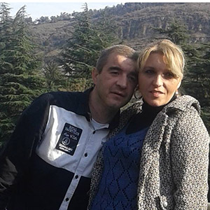 Miranda Vacheishvili with her  second husband, murderer Giorgi Janashvili